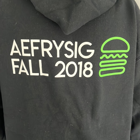 AEFRYSIG soroity greek life zippered sweatshirt Gildan Sz medium hoodie - Picture 2 of 6